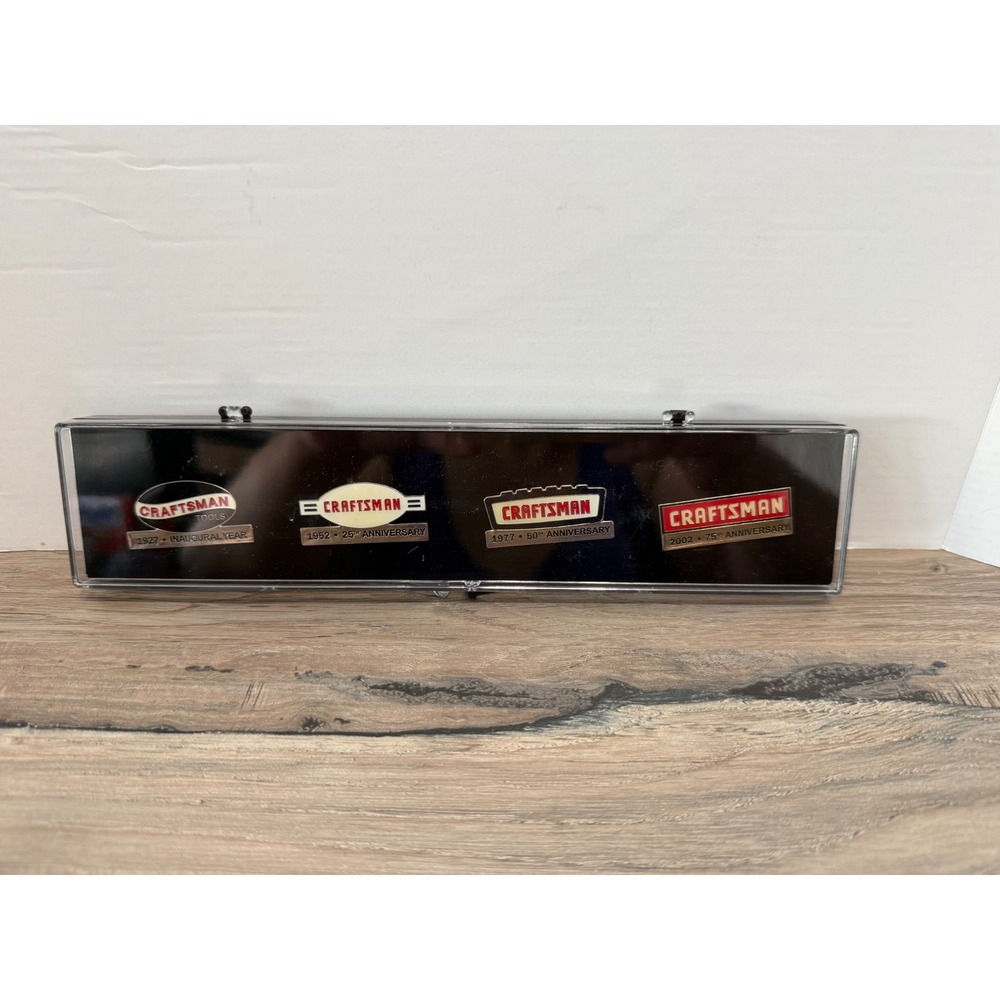 Craftsman Tools 75th Anniversary Pin Set 1927-2002 Commemorative Case